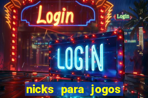 nicks para jogos de tiro